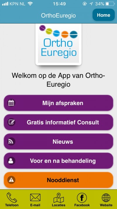 App Ortho Euregio weer actief